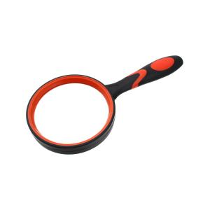 Лупа 90мм DT7675 прорезиненная ручка 