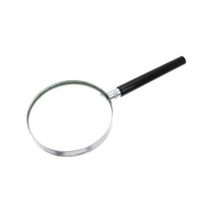 Лупа 90мм MG86049, металлический обод, ручка пластиковая