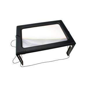 Лупа формат А5 подставка, линза Френеля, подсветка 6свд, USB