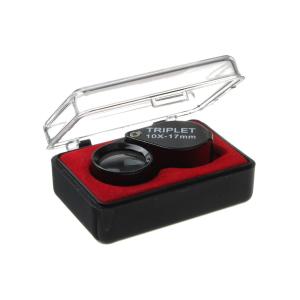 Лупа ювелирная 10Х 17мм металл раздвижная