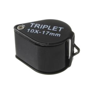 Лупа ювелирная 10Х 17мм металл раздвижная