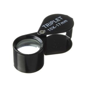 Лупа ювелирная 10Х 17мм металл раздвижная