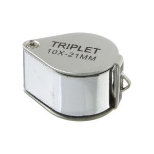 Лупа ювелирная 10Х 21мм металл раздвижная