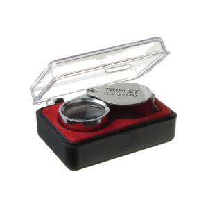 Лупа ювелирная 10Х 21мм металл раздвижная