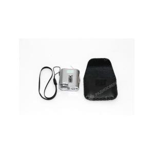 Лупа ювелирная 60Х 8мм подсветка 2свд 1УФ шнурок/чехол