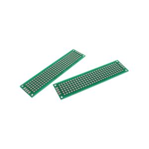 Макетная плата 20*80мм PCB G43 2.54мм (упаковка 2шт) двухсторонняя