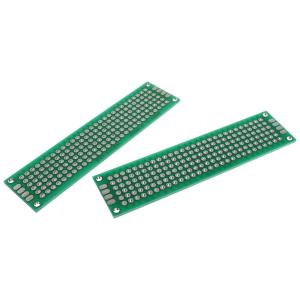 Макетная плата 20*80мм PCB G43 2.54мм (упаковка 2шт) двухсторонняя