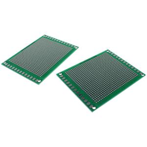 Макетная плата 60*80мм PCB G35 2.54мм (упаковка 2шт) двухсторонняя