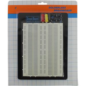 Макетная плата без пайки 1680 точек ZY-W204 с клеммами питания 170*130*8.5мм