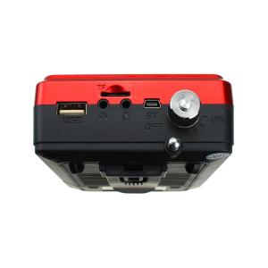 Мегафон K863D головной USB/microSD, радио, bluetooch, красный