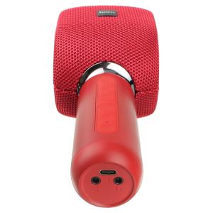 Микрофон караоке BK8 Hoco c Bluetooth, красный