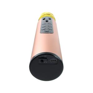 Микрофон караоке M6 c Bluetooth, бронзовый