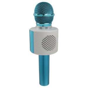 Микрофон караоке V6 Magic Karaoke c Bluetooth, голубой