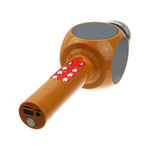 Микрофон караоке WS-1816 Magic Karaoke c Bluetooth, коричневый