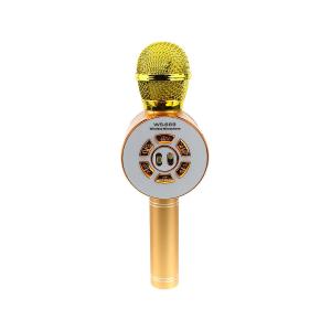 Микрофон караоке WS-669 Magic Karaoke c Bluetooth, золотой