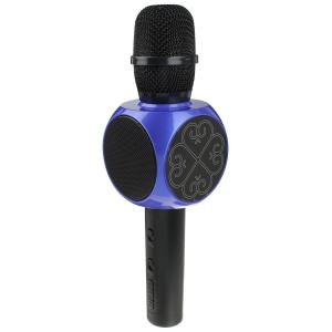 Микрофон караоке YS-63 USB/microSD встроенная колонка, сине-черный