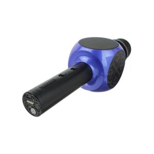 Микрофон караоке YS-63 USB/microSD встроенная колонка, сине-черный