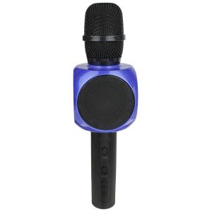 Микрофон караоке YS-63 USB/microSD встроенная колонка, сине-черный