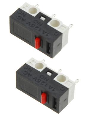 Микропереключатель 12.8*6.5*5.8 мм (упаковка 2шт) Ruichi DM1-01P-3-1 2А 125В VAC