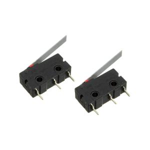 Микропереключатель 19.8*10.6*6.4мм (упаковка 2шт) Ruichi SM5-03P рычаг (3А 250В VAC)