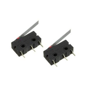 Микропереключатель 19.8*10.6*6.4мм (упаковка 2шт) Ruichi SM5-03P рычаг (3А 250В VAC)