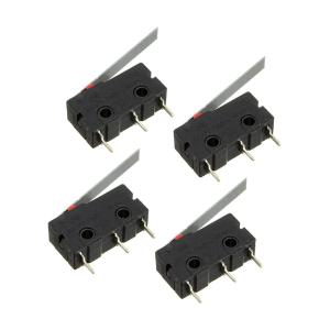 Микропереключатель 19.8*10.6*6.4мм (упаковка 4шт) Ruichi SM5-03P рычаг (3А 250В VAC)