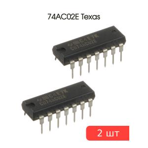 Микросхема 74AC02E (ЛЕ1) DIP14 Texas (упаковка 2шт)