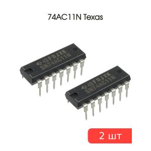 Микросхема 74AC11N (ЛИ3) DIP14 Texas (упаковка 2шт)