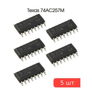 Микросхема 74AC257M (КП11) SO16 Texas (упаковка 5шт)