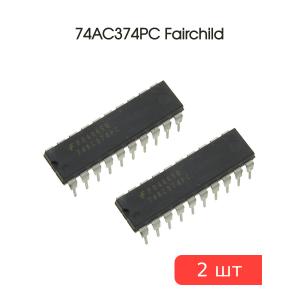 Микросхема 74AC374PC DIP-20 Fairchild (упаковка 2шт)