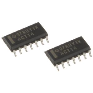 Микросхема 74ACT14D SO14 Texas (упаковка 2шт)