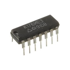 Микросхема К176ИЕ3, DIP14