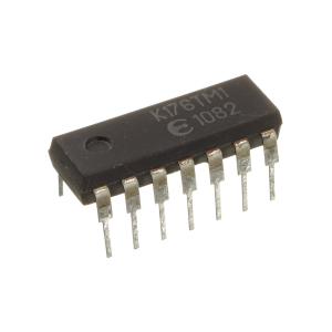 Микросхема К176ТМ1, DIP14