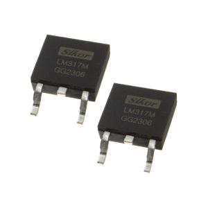 Микросхема LM317M DPAK Slkor (упаковка 2шт) 1.2-37В 0.5А