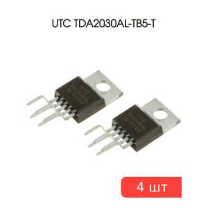 Микросхема TDA2030AL-TB5-T TO-220-5 UTC (упаковка 4шт) HI-FI аудио усилитель 18Вт