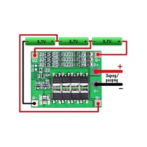Модуль зарядки для 3х или 6ми аккумуляторов LI-ION 18650 с балансиром, для переделки шуруповертов
