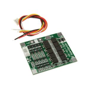 Модуль защиты Li-ion аккумуляторов BMS на 4 банки с балансиром