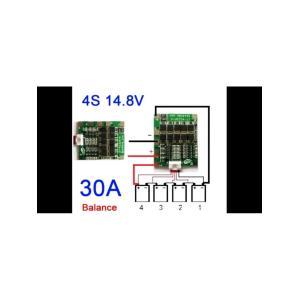 Модуль защиты Li-ion аккумуляторов BMS на 4 банки с балансиром