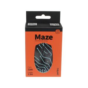 Мышь проводная Maze USB оптическая black