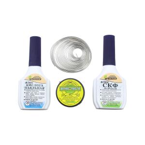 Набор для ПАЙКИ Профи-4 флюс/кислота/припой/СКФ