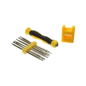 Набор отверток 12 насадок, намагничиватель/размагничиватель