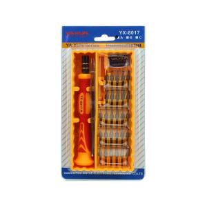 Набор отверток 8017A, 28 насадок и пинцет