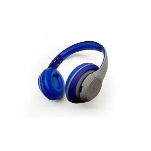 Наушники S TM-028С BlueTooth microSD дуга складные синие