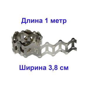 Никелированная лента 0,15*38*18,5мм 2P 1м для спайки аккумуляторов 18650 