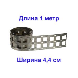 Никелированная лента 0,15*44*18,5мм 3P 1м для спайки аккумуляторов 18650 
