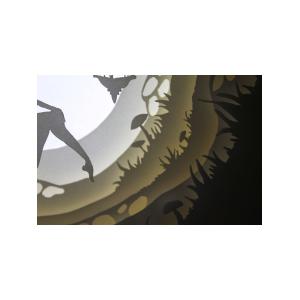 Ночной светильник Лайтбокс "Фея" (браширование, коричневая патина)