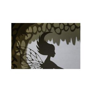 Ночной светильник Лайтбокс "Фея" (браширование, коричневая патина)