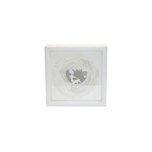 Ночной светильник Лайтбокс "Фея" (браширование, коричневая патина)