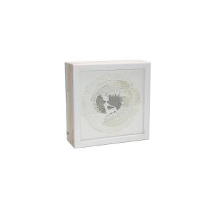 Ночной светильник Лайтбокс "Фея" (браширование, коричневая патина)