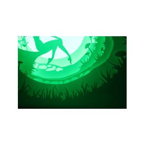 Ночной светильник Лайтбокс "Фея" (браширование, коричневая патина)